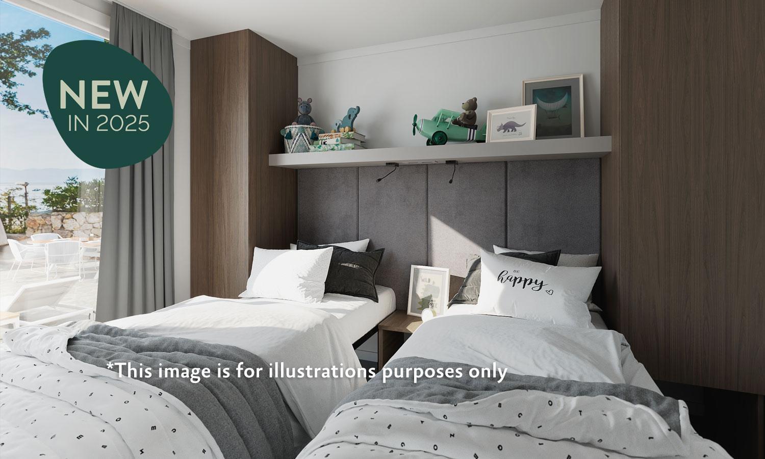Aminess Style Glamping Villas & Holiday Homes Atea Njivice Esterno foto The new bedroom design for the 2025 Student Village
