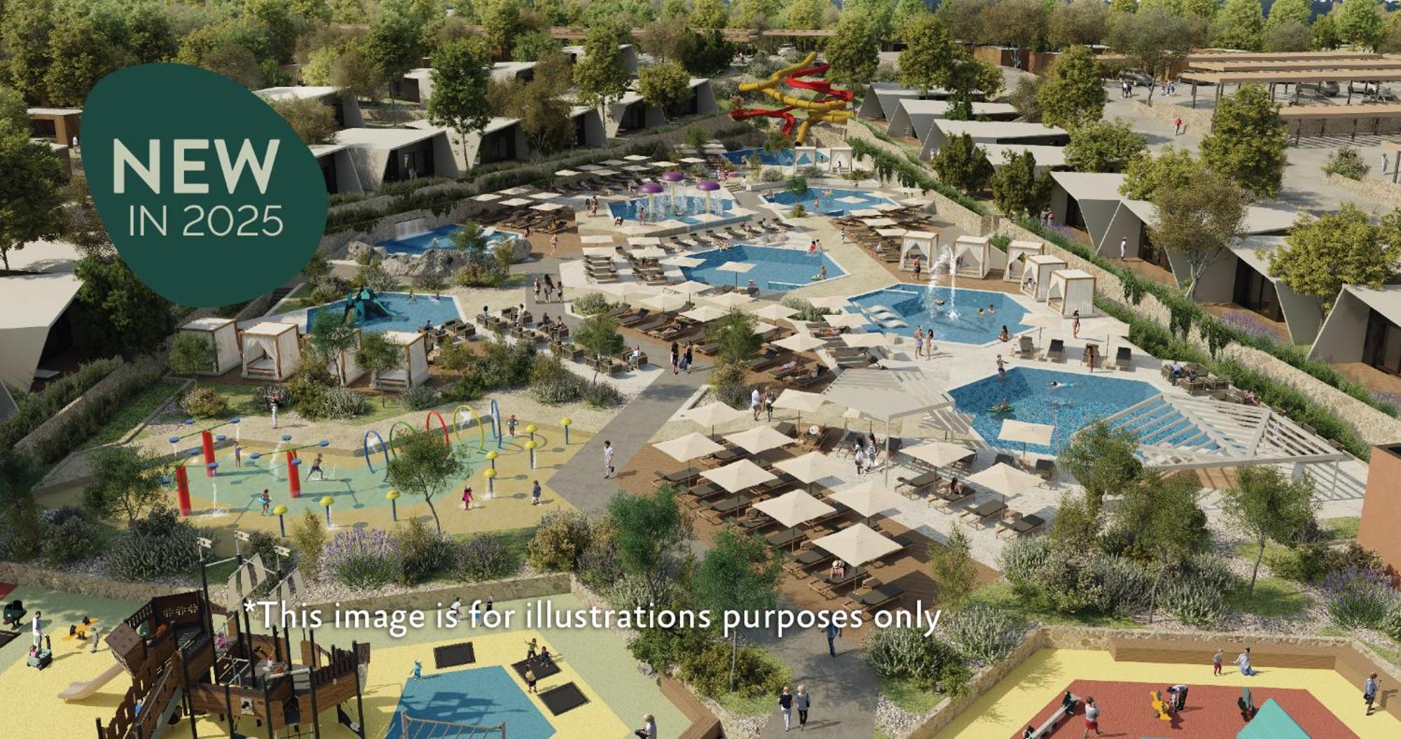 Aminess Style Glamping Villas & Holiday Homes Atea Njivice Esterno foto Artist's impression of the proposed resort