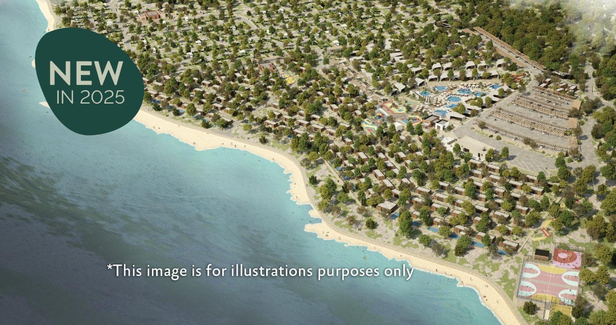 Aminess Style Glamping Villas & Holiday Homes Atea Njivice Esterno foto Aerial view of the resort