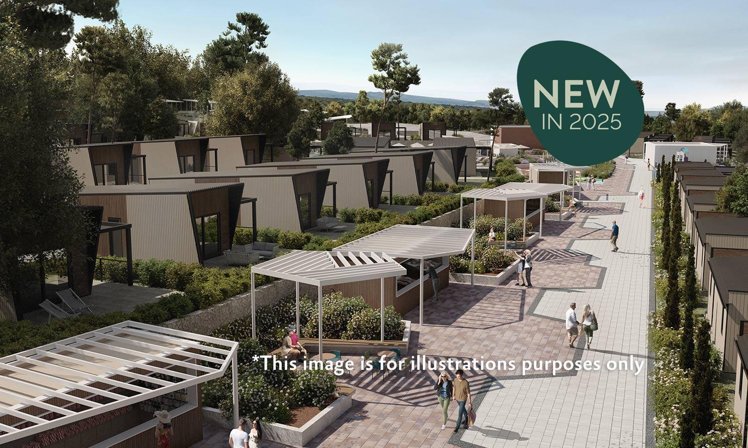 Aminess Style Glamping Villas & Holiday Homes Atea Njivice Esterno foto Artist's Impression of the proposed new residential village